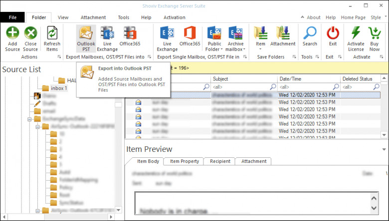 Shoviv Exchange to Office 365 migration tool