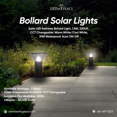 bollard solar lights