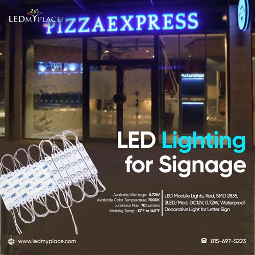 LED lighting for signage