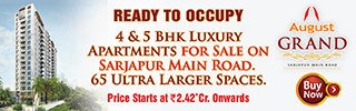 Buy Ready to Occupy 3Bhk Flats, 4/5Bhk Apartments in Sarjapur Road, Bangalore | Newly Constructed Houses for Sale