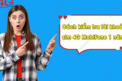 Làm thế nào để kiểm tra số dư tài khoản sim 4G MobiFone 1 năm?
