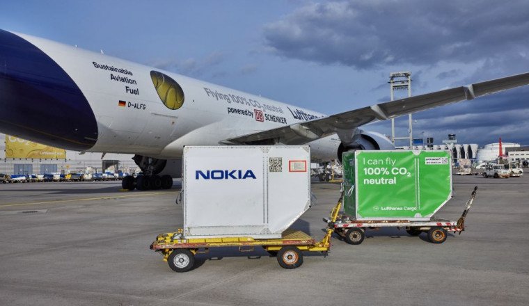 DB Schenker, Lufthansa Cargo extend CO2-free freighter flights; Nokia join forces