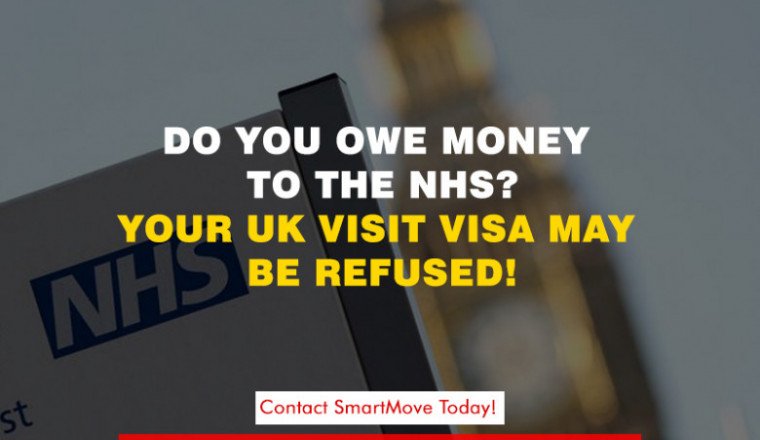 If you owe money to the NHS Your UK Visit Visa may get refused