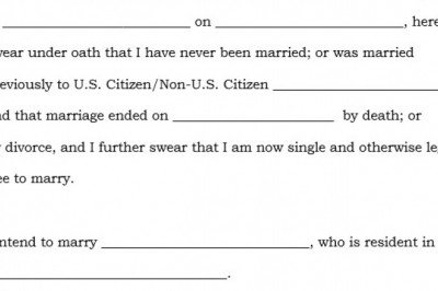 Certificate of No Impediment to Marriage Kenya