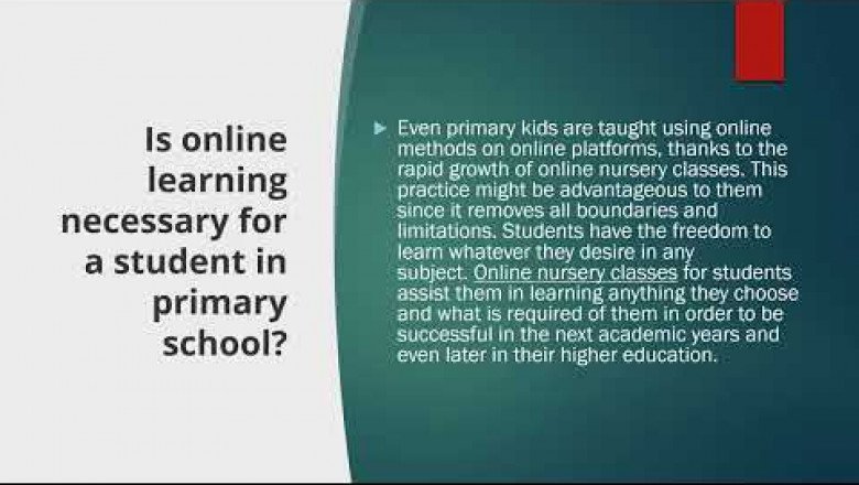 What is the importance of nursery online classes for kids?