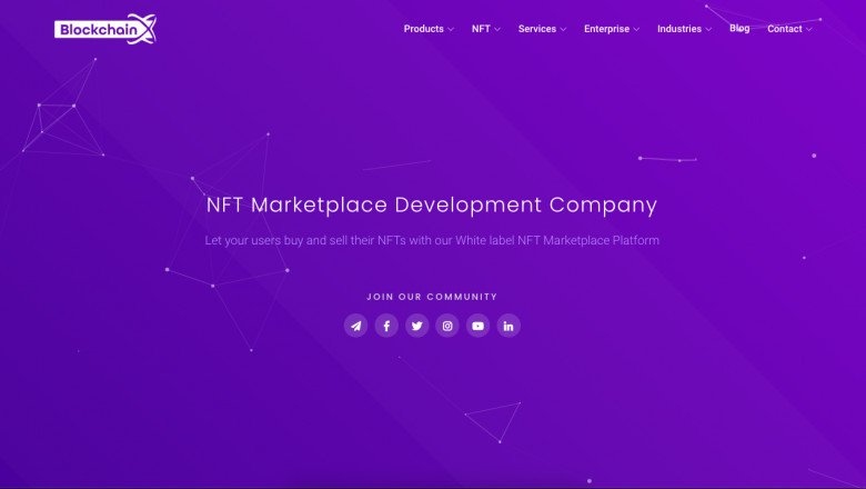 NFT marketplace development-BlockchainX