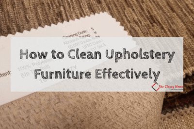 Know How to Clean Furniture Upholstery Effectively