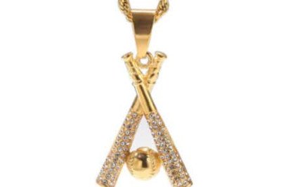 baseball bat cross necklace
